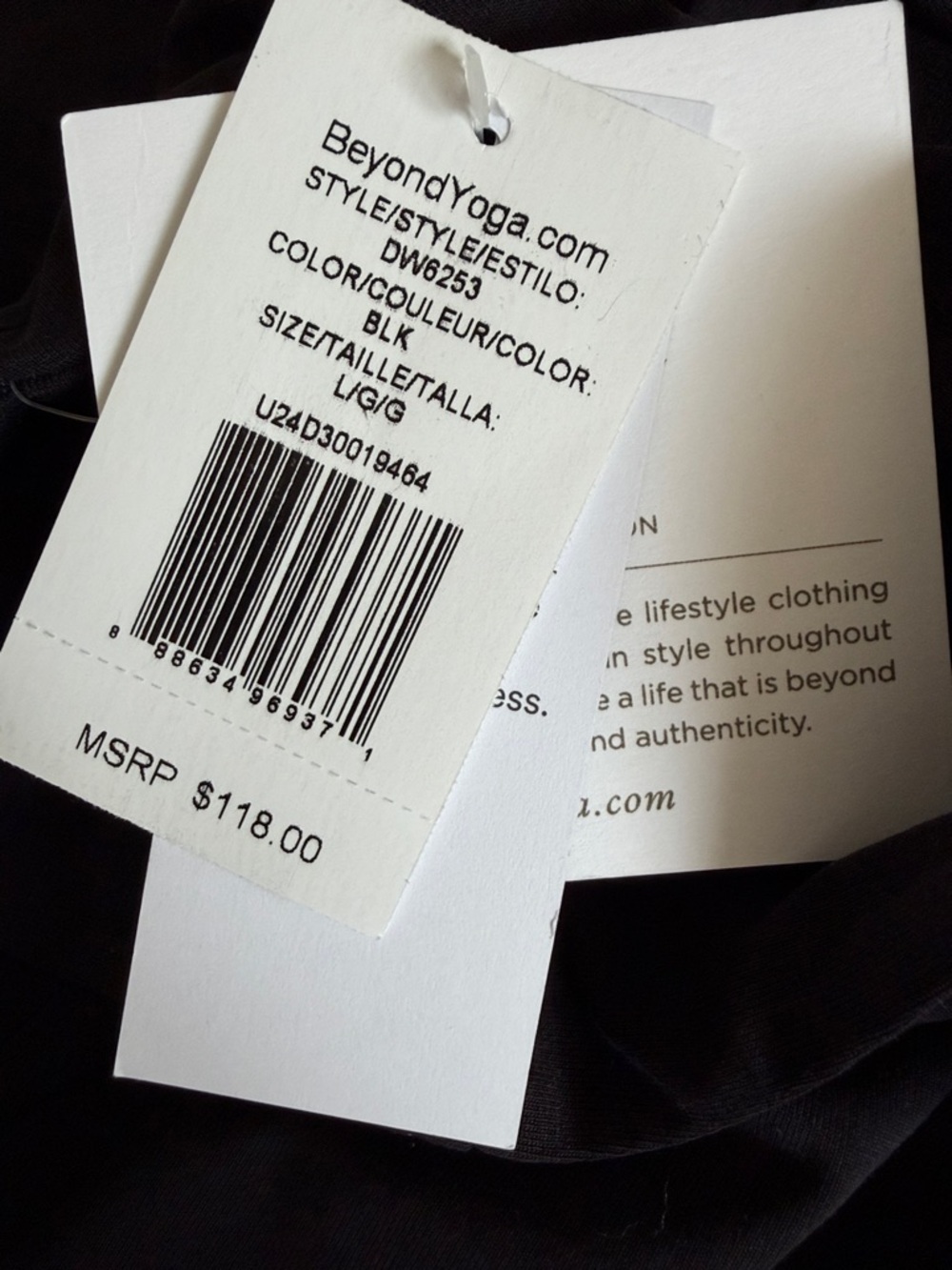 Beyond Yoga Charmed Mini Dress Black L NWT - Picture 6 of 6